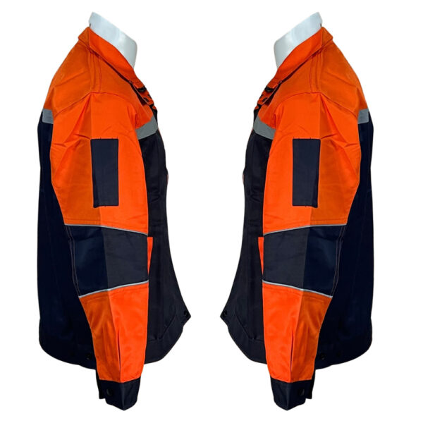 เสื้อช็อปสีทูโทนผ้าร่มแขนยาว - Image 8
