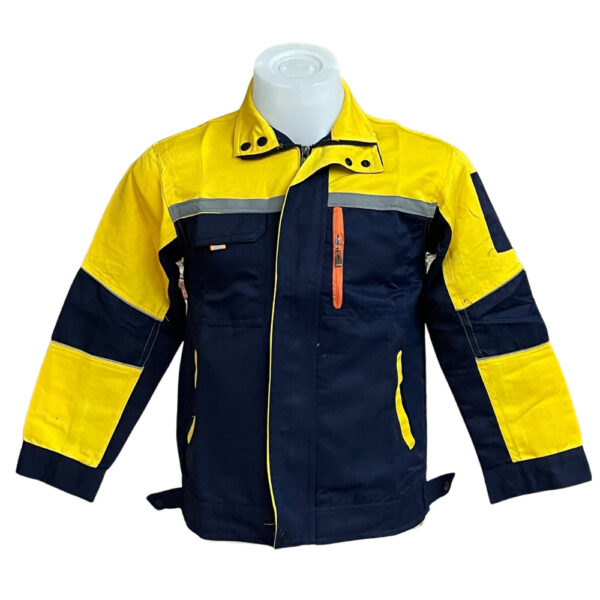 เสื้อช็อปสีทูโทนผ้าร่มแขนยาว - Image 2