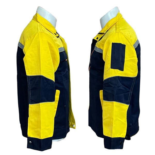 เสื้อช็อปสีทูโทนผ้าร่มแขนยาว - Image 4