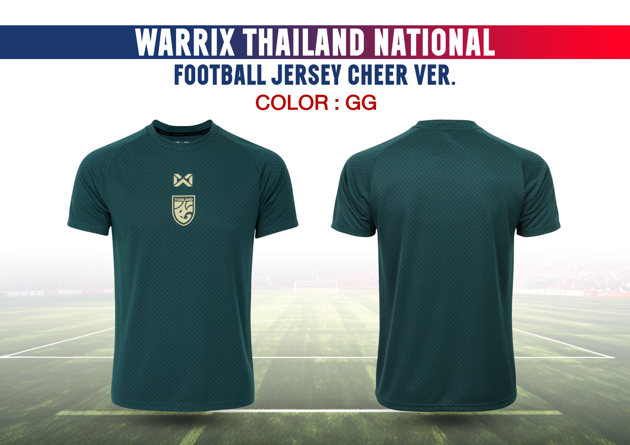 เสื้อกีฬา WARRIX THAILAND NATIONAL FOOTBALL JERSEY CHEER VER. - Image 3
