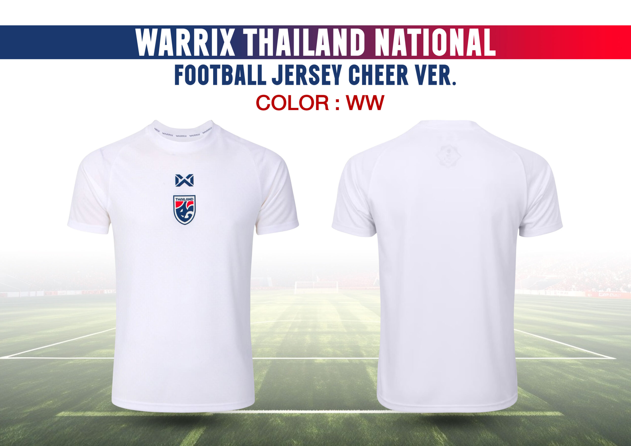 เสื้อกีฬา WARRIX THAILAND NATIONAL FOOTBALL JERSEY CHEER VER. - Image 5